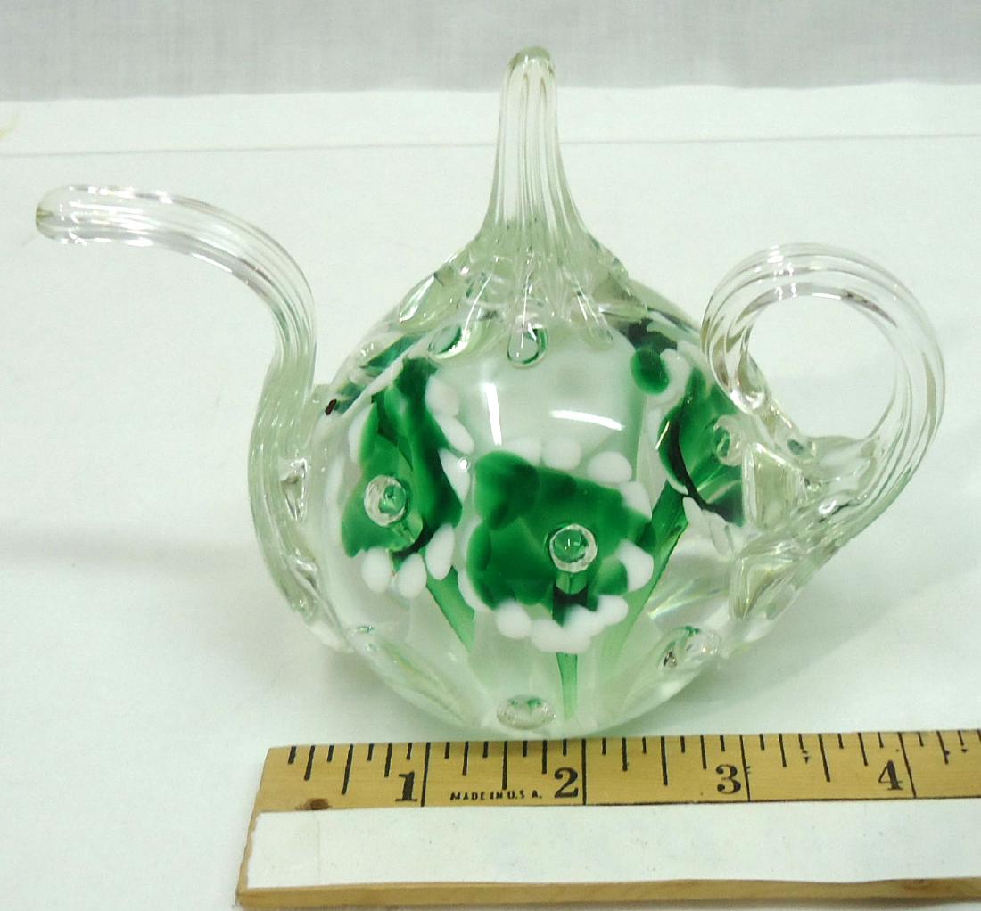 Teapot Paperweight Sgnd (1 of 5)