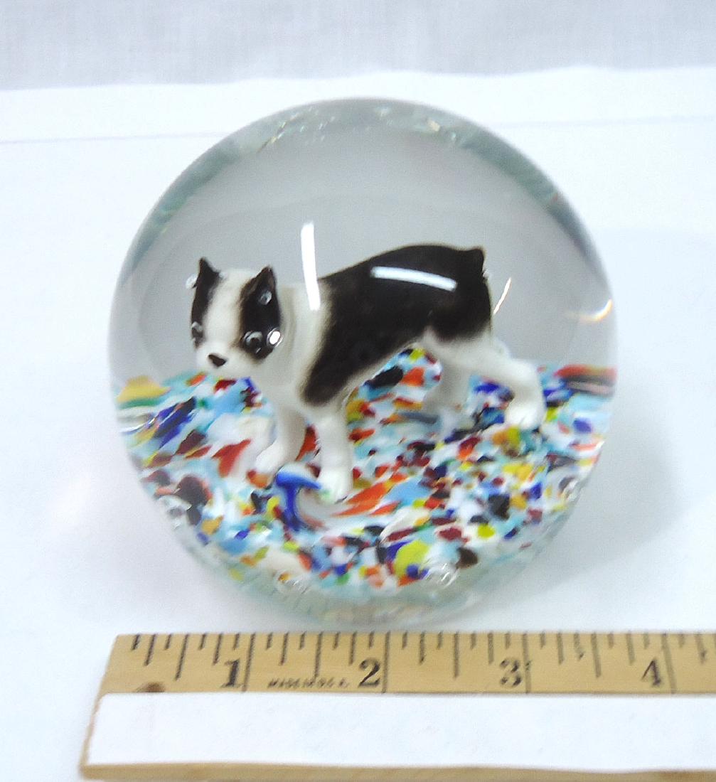 Lg. Gibson Sgnd Sulfide Paperweight (1 of 5)