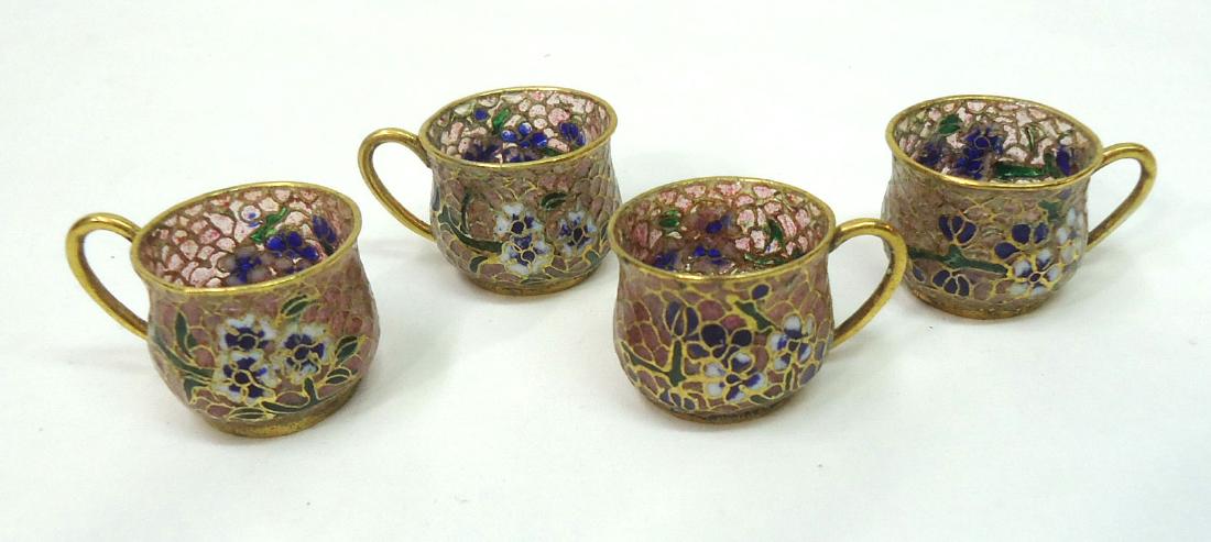 4 Min. Plique a Jour Cups: 1"