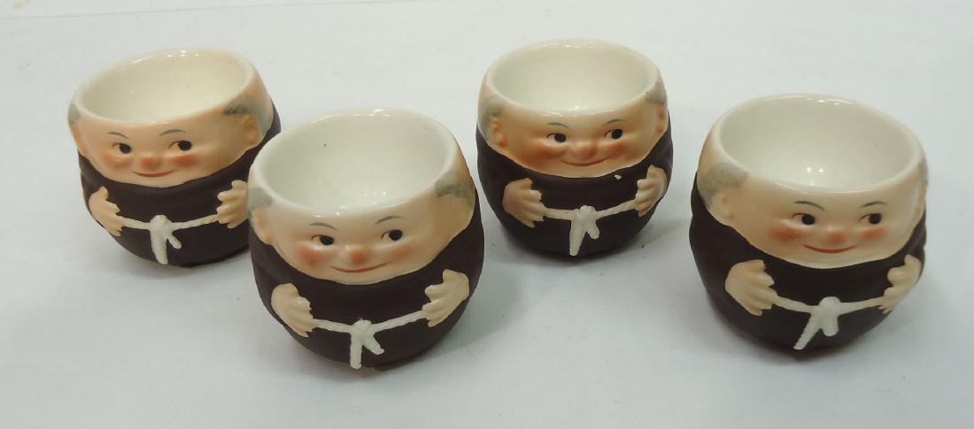 4 Goebel "Friar Tuck" Egg Cups (1 of 3)