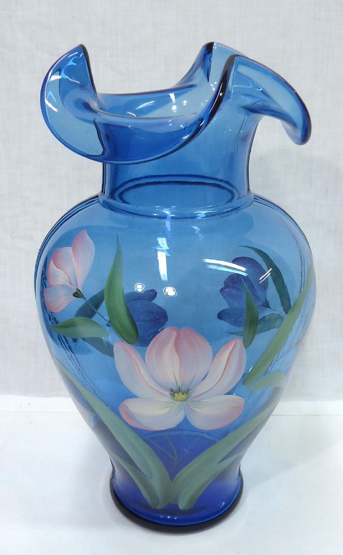 Lg. Fenton H.P. Vase (1 of 6)