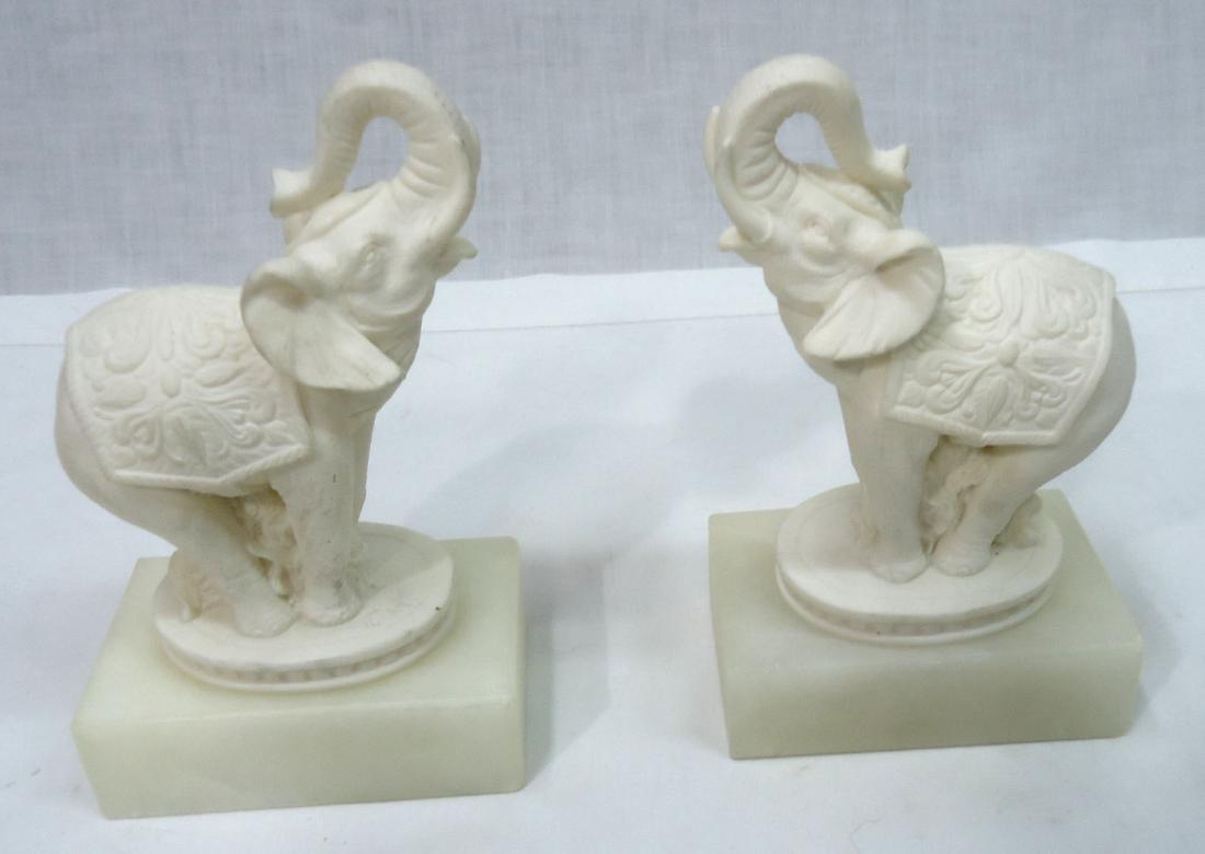 2 Elephants on Marble Bases (1 of 5)
