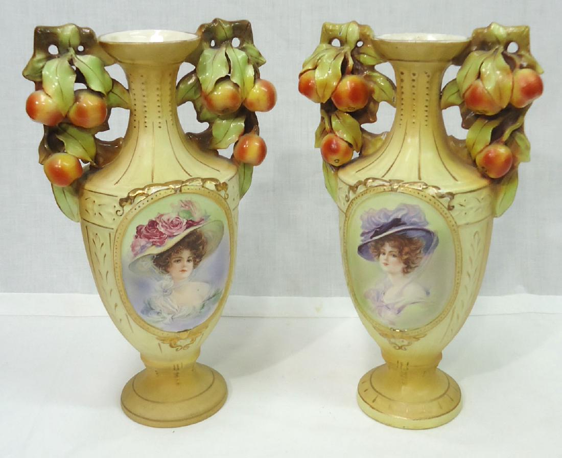 Pr. Victorian Portrait Vases (1 of 9)