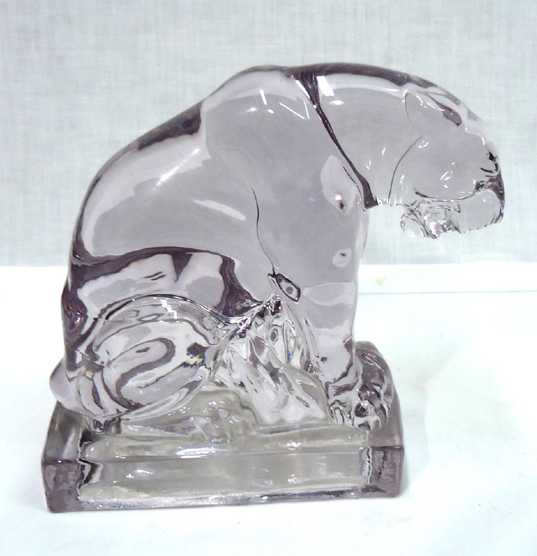 Glass Panther: 7"T x 7 1/2"L