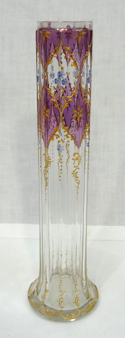Art Nouveau Vase Mt. Joye?: 11 1/2" x 3"