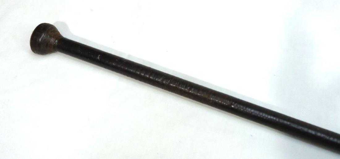 Stacked Leather Walking Cane (1 of 3)