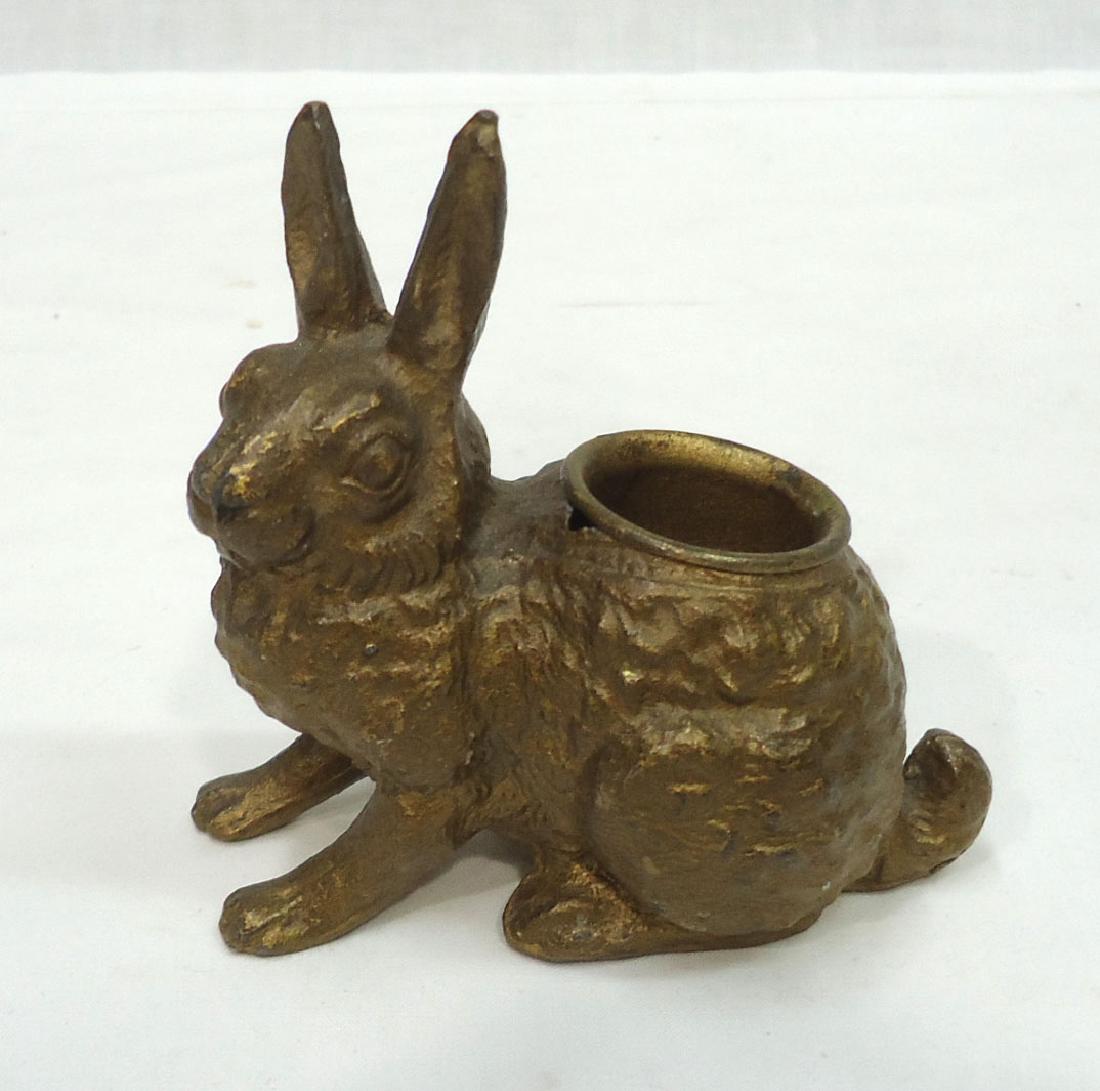 Cast Metal Rabbit Toothpick Holder (1 of 3)