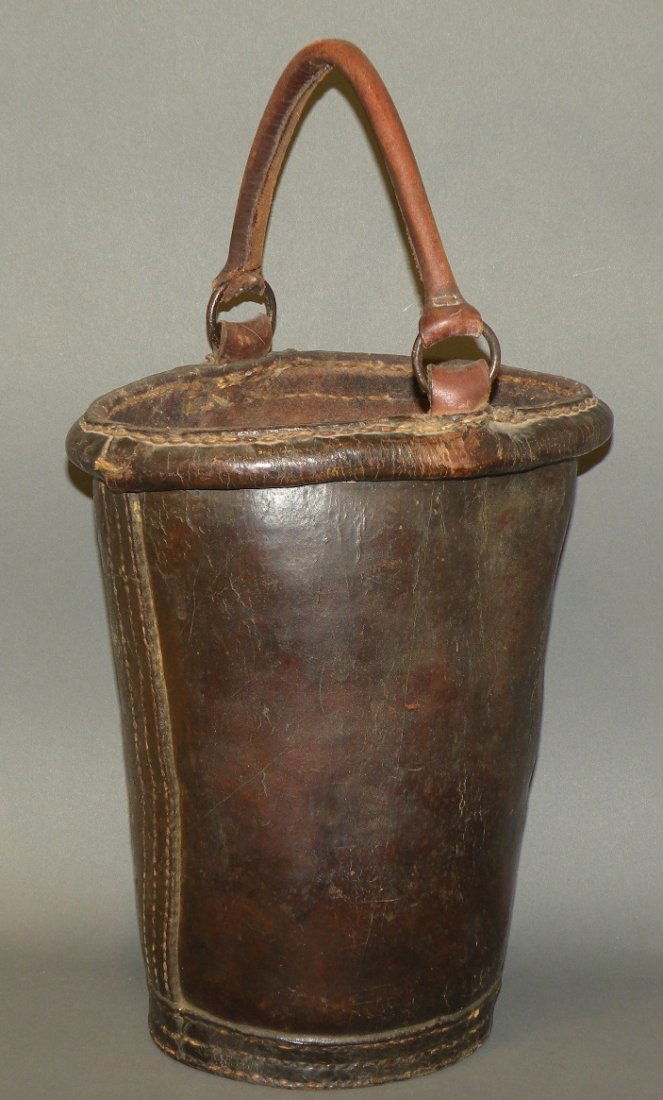 Leather fire brigade bucket