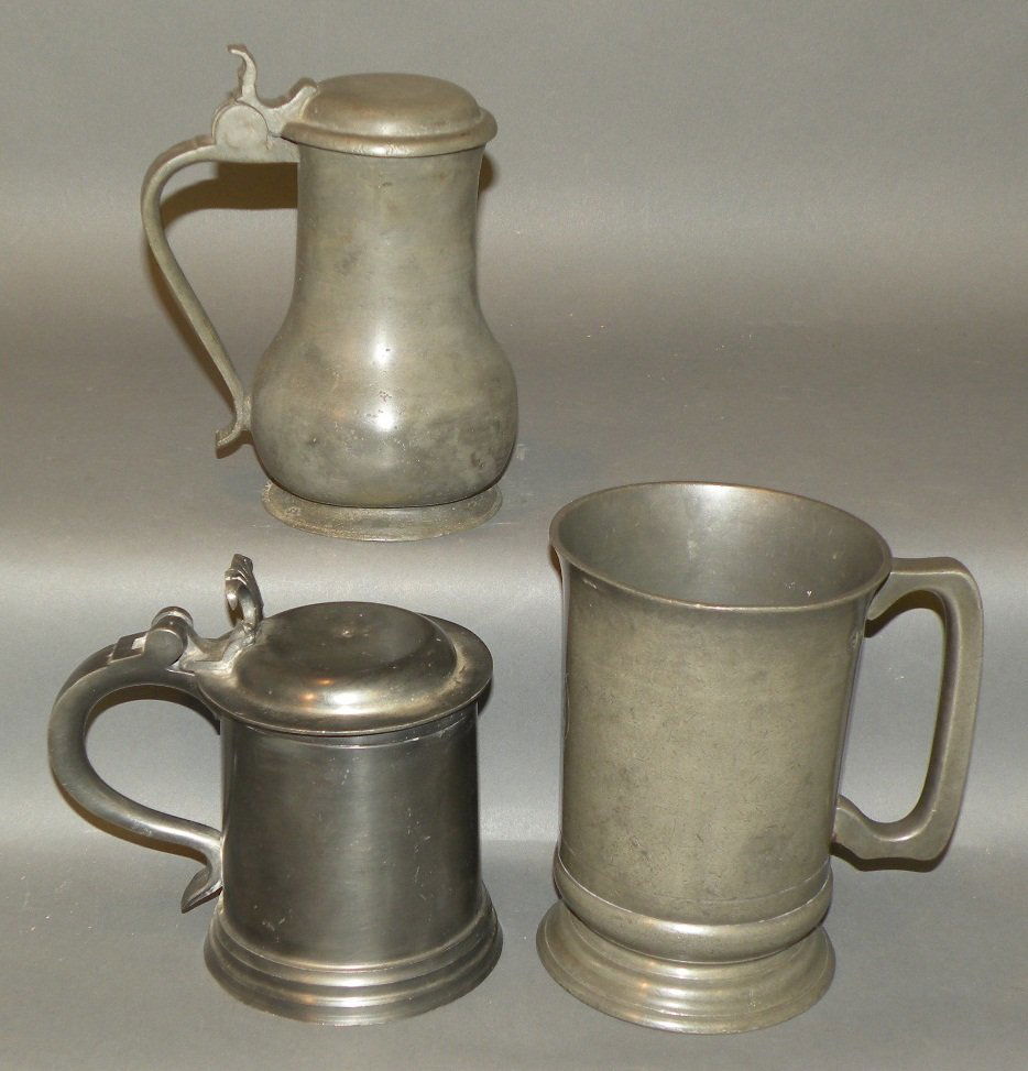 3 pieces of pewter
