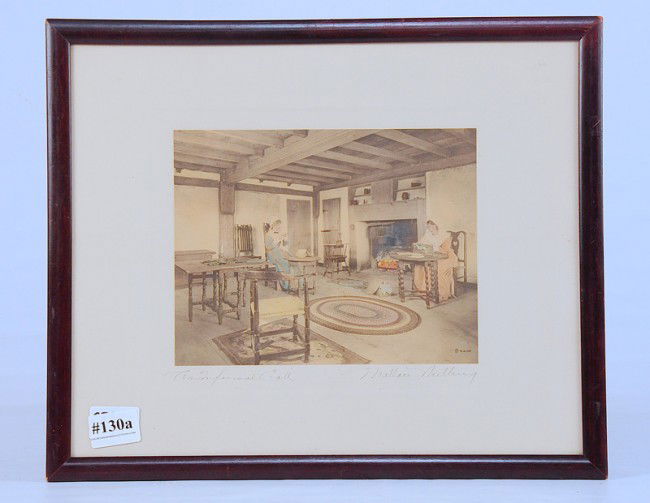 Wallace Nutting Interior: "The Formal Call"