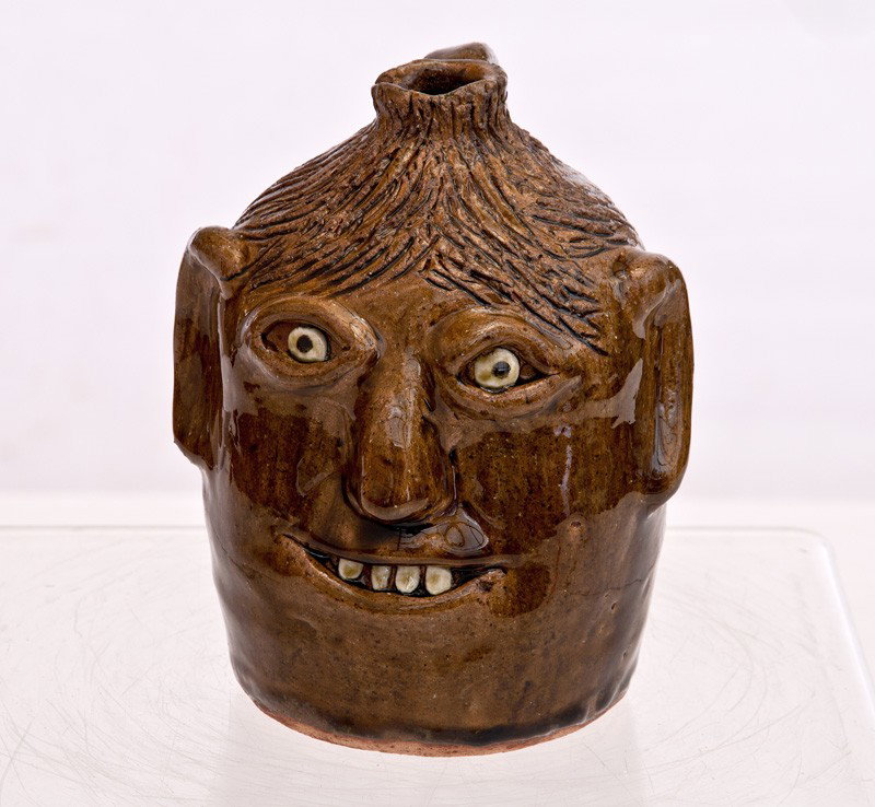 Reggie Meaders Face Jug 7" Tall