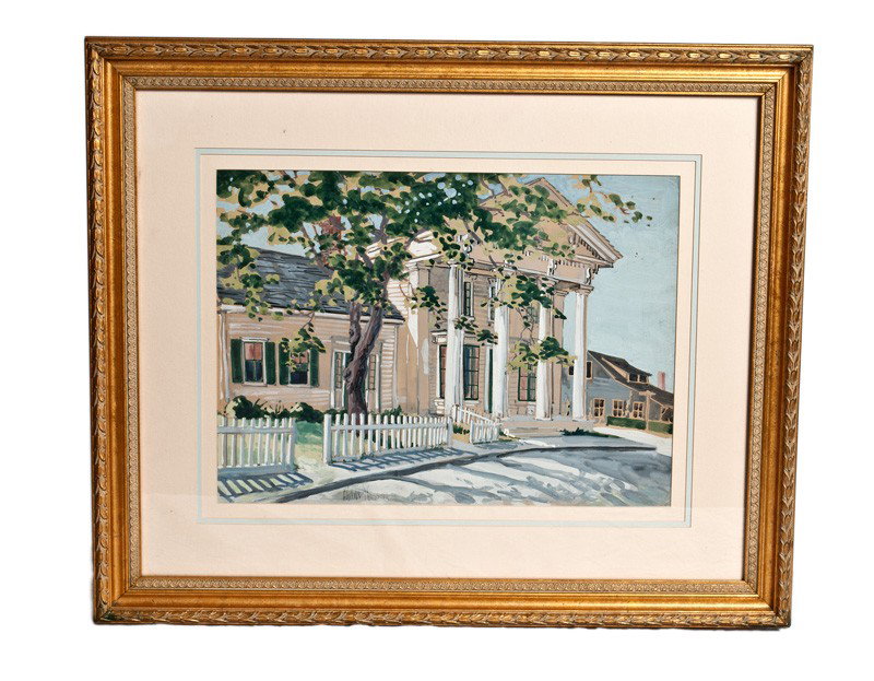 Well Listed Artist Fredericke Childe hassam: 1858-1935 Watercolor , 21"x 15"