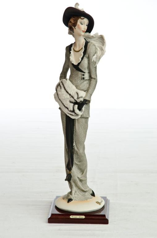 Giuseppe Armani Lady with Furs 19" Tall