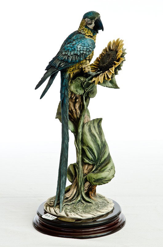 Giuseppe Armani Blue Parrot & Sunflower 24" T