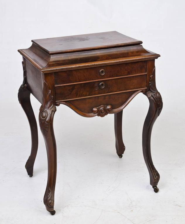 Mahogany Sewing Stand circa 1850 24" W x 18" D: x 32" H