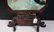 209: Chinese Jade table screen, decorated with a flower - 3
