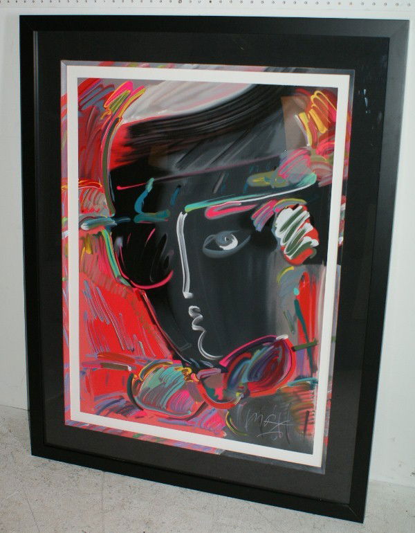 Peter Max, American b. 1937, serigraph in color: Peter Max, American b. 1937, serigraph in colors, signed and numbered: Max, 277/300/ Sight: 36" x 26"