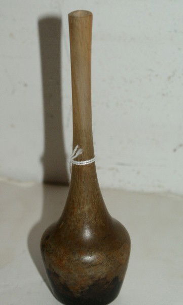 Daum Nancy miniature cabinet vase: Daum Nancy miniature cabinet vase, signed Daum Nancy with the Cross of Lorraine. H: 6 1/4"