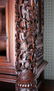 114: Chinese 19thC ornately carved rosewood cabinet; - 4