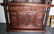 114: Chinese 19thC ornately carved rosewood cabinet; - 5