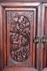 114: Chinese 19thC ornately carved rosewood cabinet; - 6