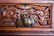 114: Chinese 19thC ornately carved rosewood cabinet; - 9