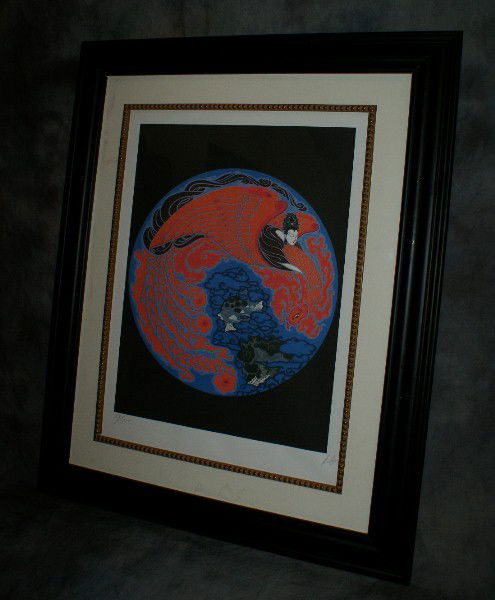 Erte (Romain de Tirtoff) Russian 1892-1990, limited: Erte (Romain de Tirtoff) Russian 1892-1990, limited edition print, signed and numbered in pencil: 23/300. Image: 20 1/4" x 15 1/4"