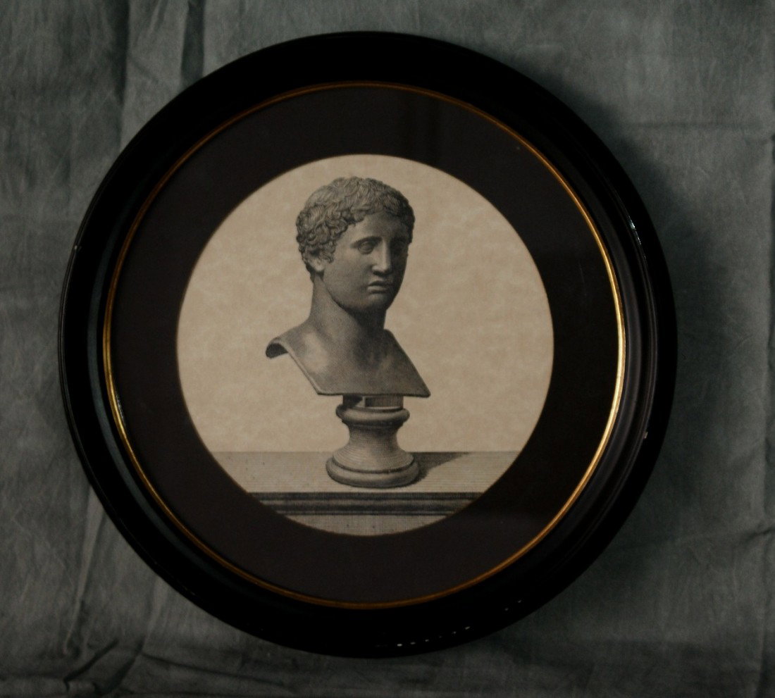 Contemporary Italian print of Caesar. Image: 8 1/2: Contemporary Italian print of Caesar. Image: 8 1/2"