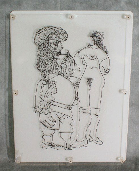 Erotic wire work in the maner of Alexander Calder: Erotic wire work in the maner of Alexander Calder. H:20" W:15"
