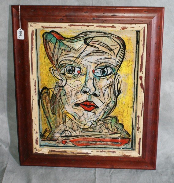 Alexander Gore oil on linen board signed and dat: Alexander Gore oil on linen board signed and dated lower left. Site size H:19. 5" W:15. 5".