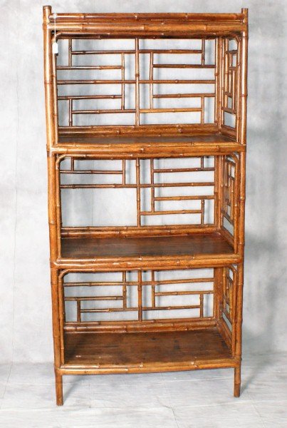 Bamboo Bookcase Amazing Bookcases 19th C Chinese Bamboo Bookcase With Split Shelv Lot 0112