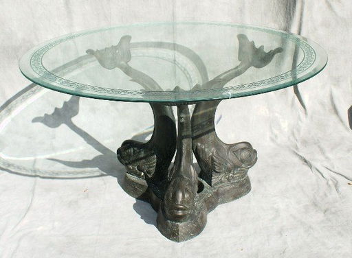 Bronze Figural Gl Top Dining Table With Dolphin Base Dec 18 Bronze Figural Gl Top Dining Table With Dolphin Base