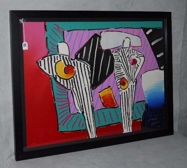 Peter Max serigraph numbered MP 7/10. overall sze: Peter Max serigraph numbered MP 7/10. overall sze H:31. 75" W:41. 25"