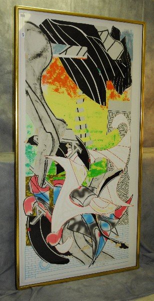 Frank Stella, Title " The Symphony " 1990. This is a 20: Frank Stella, Title " The Symphony " 1990. This is a 20 color lithograph. screenprint on White Saunders mould-made paper commissioned for the 25th anniversary of the Department of State's Art In Embas