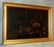 19th C Oil on paper laid on board of still life with