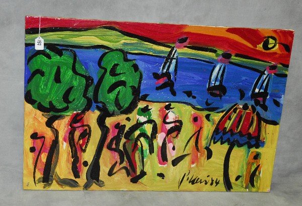 Peter Keil oil on canvas signed and dated lower right.: Peter Keil oil on canvas signed and dated lower right. Site Size H:24" W:36"