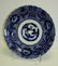 Large Japanese 19th C blue and white porcelain charger.