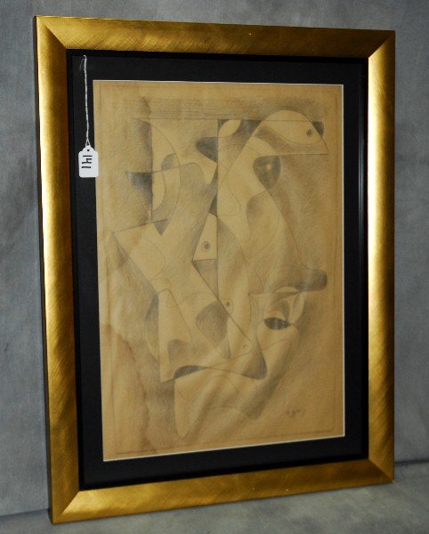 Arshile Gorky ( 1904-1948) Hungarian drawing on paper: Arshile Gorky ( 1904-1948) Hungarian drawing on paper signed lower right. Site size H:21.5" W:15.25"