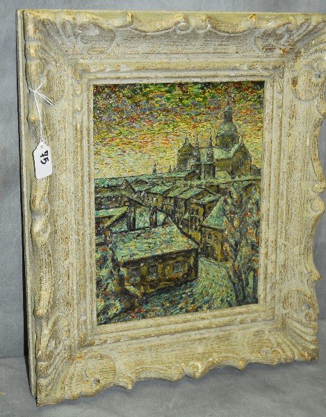 Russian oil on canvas , painting is signed lower left.: Russian oil on canvas , painting is signed lower left. Site size H:14" W:11"