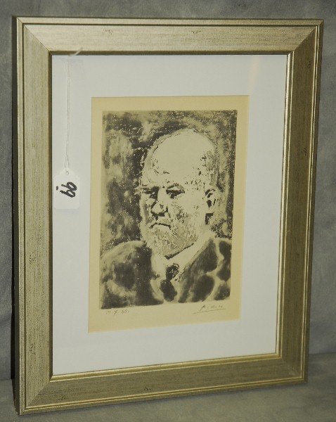 Pablo Picasso original lithograph pencil signed and (1 of 4)