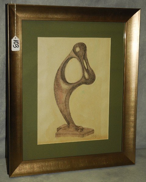 Augustin Cardenas (1927-2001) Mixed media on board (1 of 3)