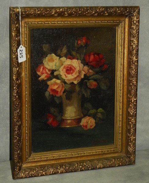 Juan Gil Garcia (1879-1931) oil on board still life of (1 of 3)