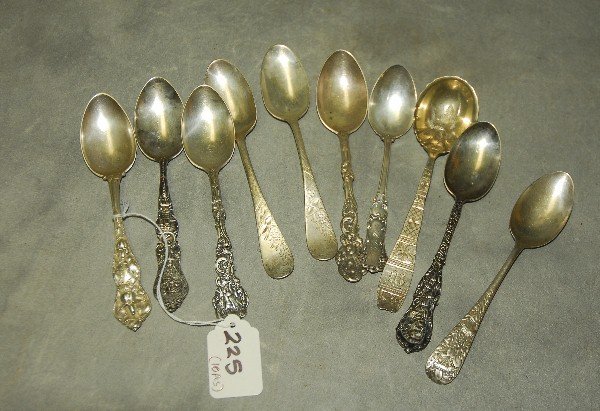 Ten Sterling Silver Spoons (1 of 1)