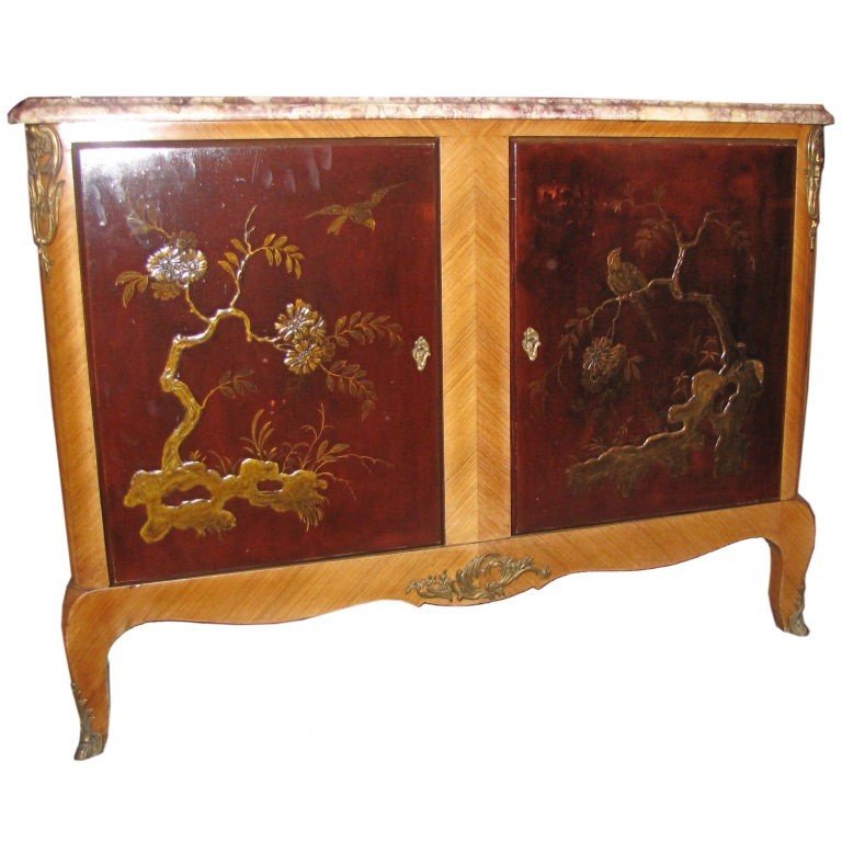 Louis XV Chinoiserie commode. H:33.75" W:45.5" D:16.75" (1 of 3)