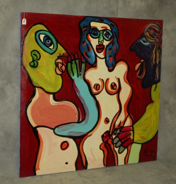 231. Peter Keil oil painting on canvas signed and dated (1 of 1)