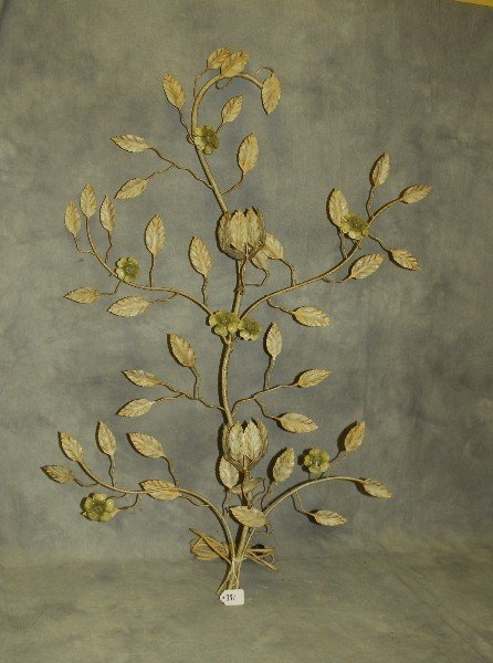 280. Painted iron wall sconce. H:40" W:26" (1 of 1)