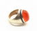 A Yemani/Persian Natural Large Haqeeq Silver Ring