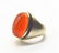 A Yemani/Persian Natural Large Haqeeq Silver Ring - 2