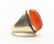 A Yemani/Persian Natural Large Haqeeq Silver Ring - 4