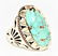A Rare Vintage Persian Natural Turquoise Silver Ring